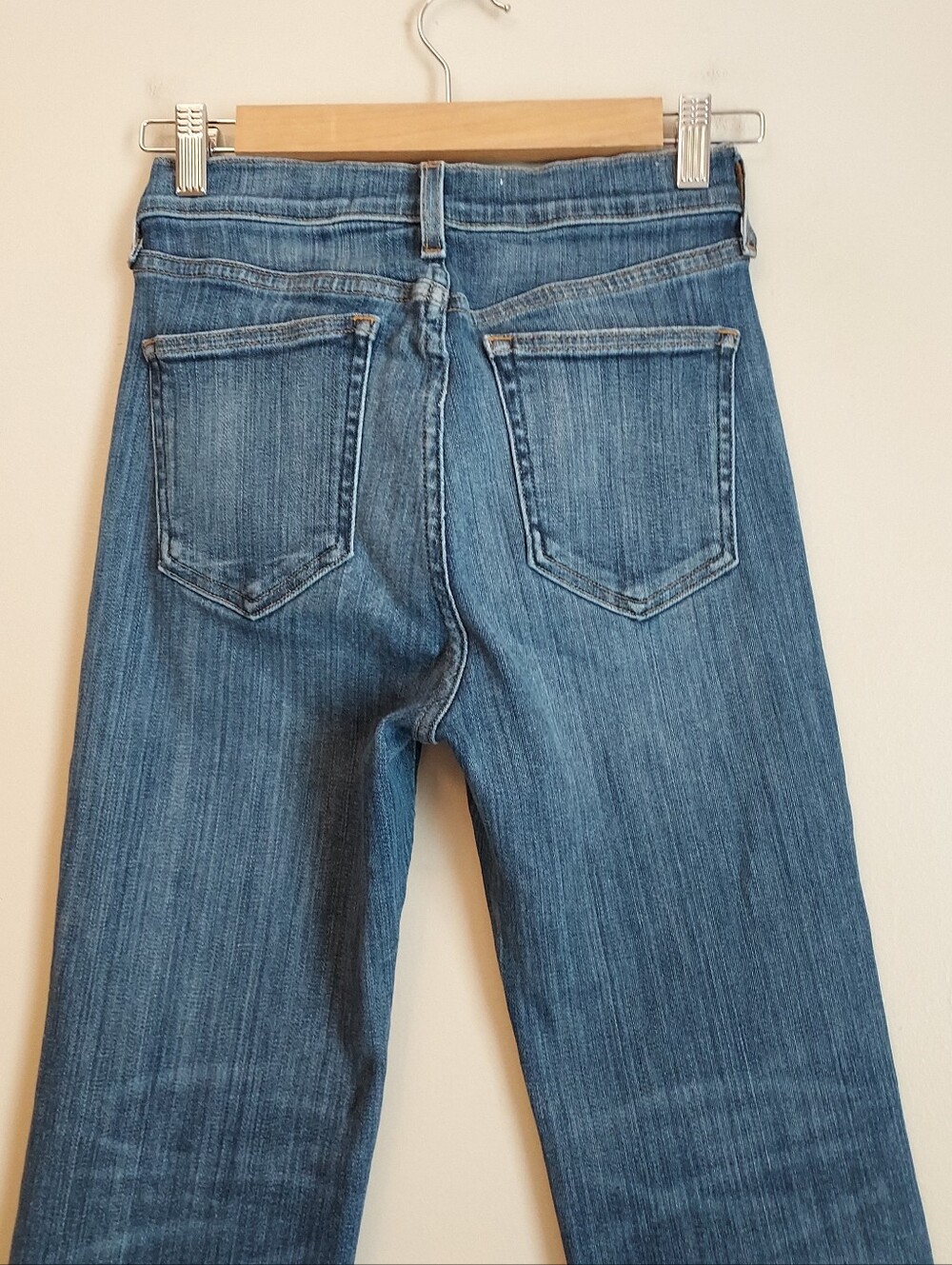 AYR The Pop Straight Denim Jeans Size 25 Short 25S Stretch Ankle Length - Picture 9 of 15